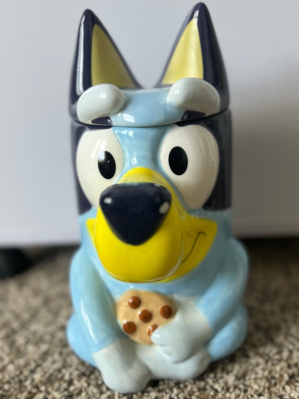 Bluey Cartoon Dog Ceramic Cookie Jar